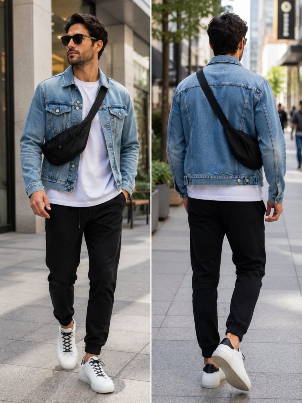 Oliver Cabell Low 1 White Leather Sneakers with Black Heel | Men’s US 10